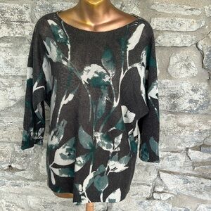 Floral/leaf print  Sweater